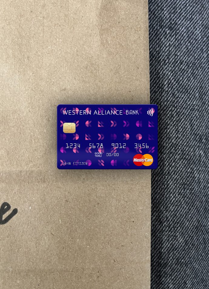 Download USA Western Alliance Bank mastercard photolook front Photoshop template